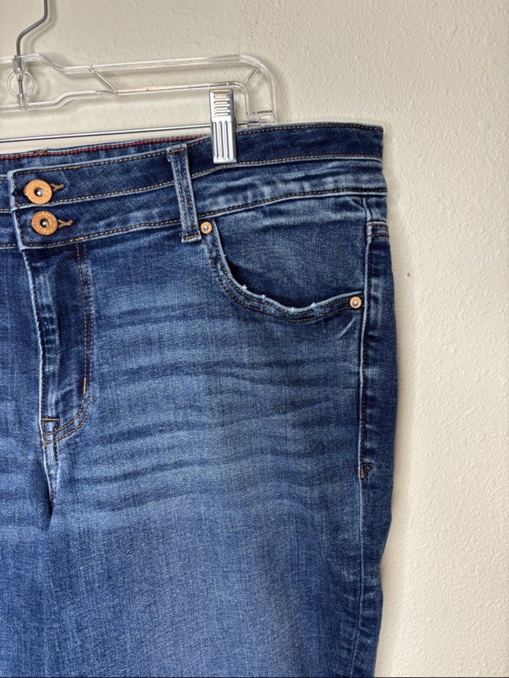 Edgely size 20W Long Women's Skinny Jeans - Dark Blue Wash - Picture 4 of 10